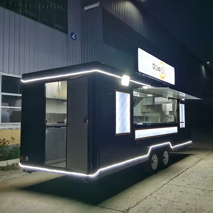 Customized Mobile Street Fast Vending Carts BBQ Fast Food Truck