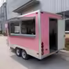 Modern Design Mobile Kitchen Food Cart Trailer Van Hot dog cart Ice Cream Cart Food Truck - Image 6